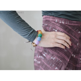 Bracelet de dentition - colori arc-en-ciel d'automne