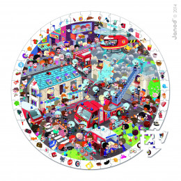 Puzzle d'observation "Pompiers" - A partir de 6 ans