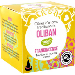 Cônes d'encens traditionnels Oliban 100% naturel