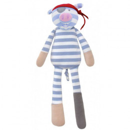 Peluche Pirate Cochon Coton Bio - Dès la naissance