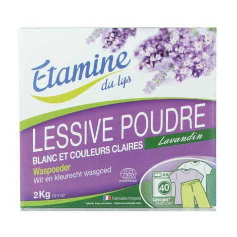 Lessive en poudre Lavandin Blanc et couleurs claires 2 kg - Etamine du Lys