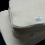 25 lingettes bambou et coton velours - blanc