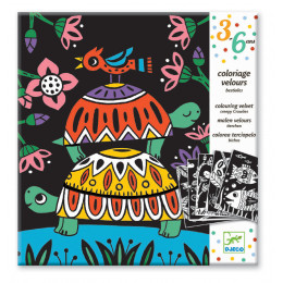 Set de coloriage velours 'Bestioles' - à partir de 3 ans