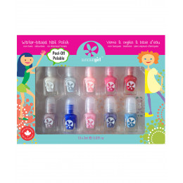 Set de 10 minis vernis à ongles pour enfant - à partir de 3 ans