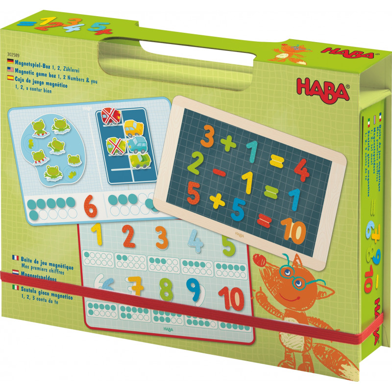 HABA - Boîte de jeu magnétique 'Chiffres' - à partir de 3 ans - Sebio