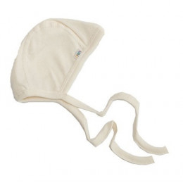 Bonnet de naissance en coton - Ecru