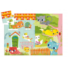 Puzzle Silhouette 'Pachat & ses amis' - 24 pièces - à partir de 3 ans