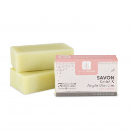 Savon Karité et argile blanche géranium 100 g