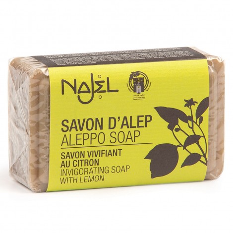Savon d'Alep au citron Peaux grasses - 100 g Savon d'Alep au citron Peaux grasses - 100 g