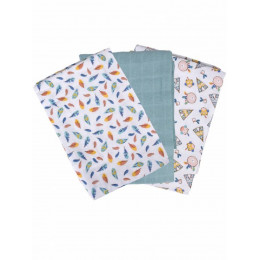 Lange à plier en coton BIO - LOT DE 3 - Powpow
