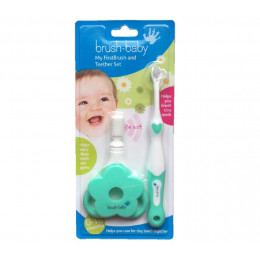 Kit anneaux de dentition + la première brosse à dents de bébé 0 à 18 mois