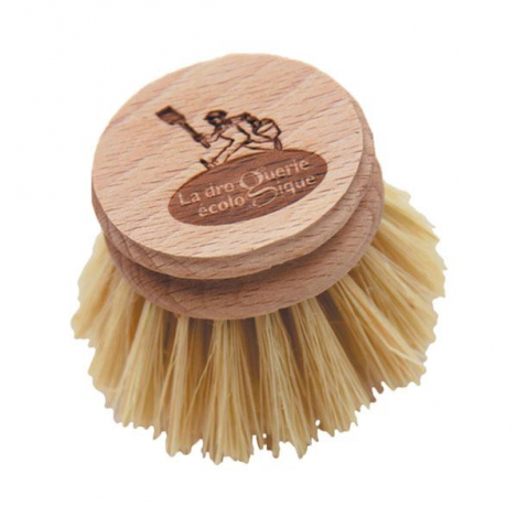 Recharge pour brosse vaisselle en bois et fibres