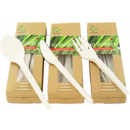 Cuillères compostables - Lot de 10