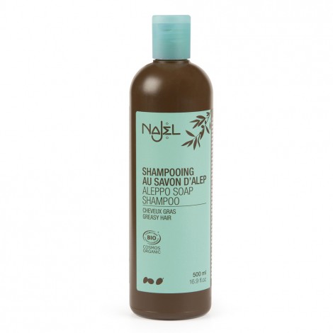 Shampooing 2 en 1 nettoyant et démêlant au savon d'Alep pour cheveux gras - 500 ml Shampooing 2 en 1 nettoyant et démêlant au savon d'Alep pour cheveux gras - 500 ml