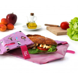 Pochette sandwich lavable et réutilisable Boc'n'Roll - Kid Pink