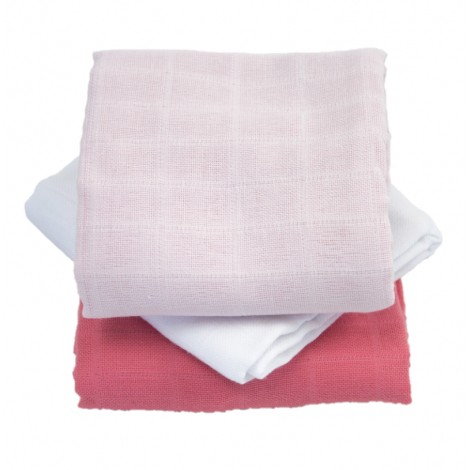 Lange en coton Bio Lot de 3 - 60 x 60 cm Lange en coton Bio Lot de 3 - 60 x 60 cm