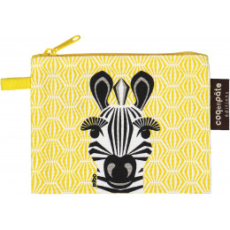 Mini trousse - porte monnaie en coton BIO "Zèbre"