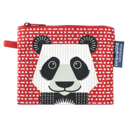 Mini trousse - porte monnaie en coton BIO "Panda"