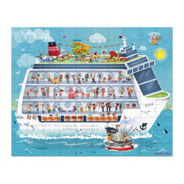 2 puzzles bateau 100 et 200 pièces - à partir de 6 ans