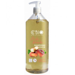 Shampooing Gel douche Bio Pêches blanches 1 litre