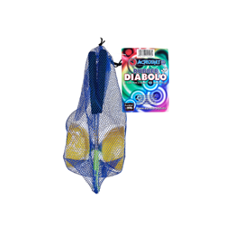 Diabolo avec baguettes en aluminium - Jaune - à partir de 8 ans