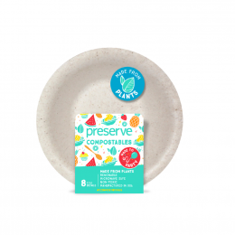 Bol végétal compostable - 355 ml - Lot de 8 - Blanc cassé