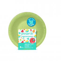Bol végétal compostable - 355 ml - Lot de 8 - Vert