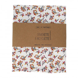 Sac à tartines - 35 x 40 cm - Fleurs