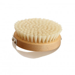 Brosse de massage ronde en hêtre huilé Pures soies