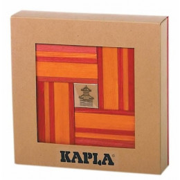 Coffret en carton contenant 40 planchettes (20 rouge + 20 orange) + Livre - à partir de 8 ans
