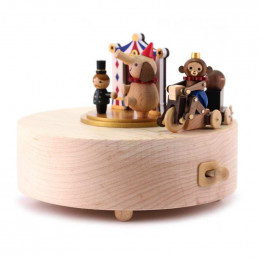 Manège musical en bois - Cirque