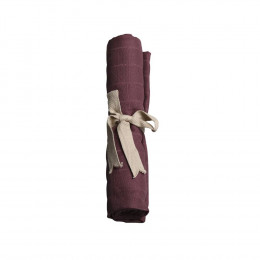 Lange en mousseline bio - Plum