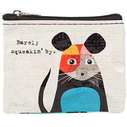 Mini trousse porte monnaie en matériaux recyclés - Souris