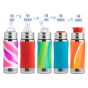 Kit 2 biberons évolutifs inox 325 ml - vert / turquoise