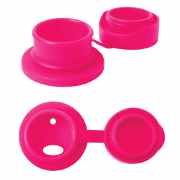 Bouchon sport en silicone pour bouteille en inox Pura - Rose