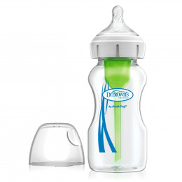Biberon Options+ anti-coliques en verre - col large - 270 ml