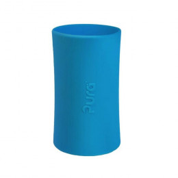 Manchon long en silicone pour biberon - Turquoise