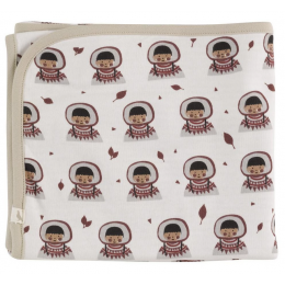 Couverture réversible coton BIO Eskimo Spice