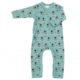 Pyjama combi en coton BIO avec pieds - Eskimo Surf