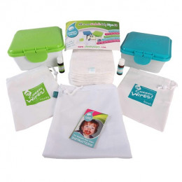 Kit TE1 lingettes lavables - Cream bambou terry - lavande/camomille