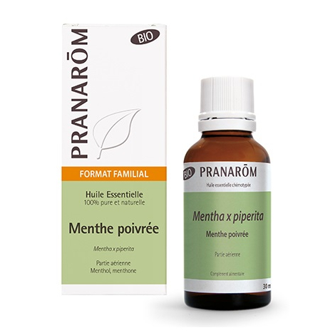 Pranarôm - Huile essentielle de Menthe poivrée BIO - 30 ml - Sebio