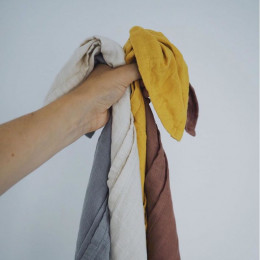 Lange en mousseline bio - Nature