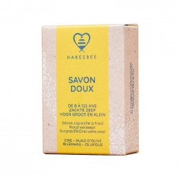 Savon doux surgras BIO cire & huile d'olive 100 g - HABEEBEE