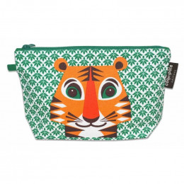 Trousse à soufflets en coton Bio - Love Cats - Tigre