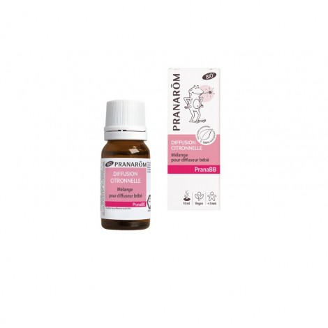 PranaBB : mélange pour diffuseur citronnelle BIO 10 ml PranaBB : mélange pour diffuseur citronnelle BIO 10 ml