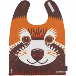 Grande serviette - bavoir - coton organique - Panda roux