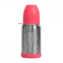 Gourde Sippy Inox - gravure Sirène corail - 350 ml