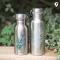 Gourde Isotherme Groovy Inox - imprimée tortue noire - 500 ml