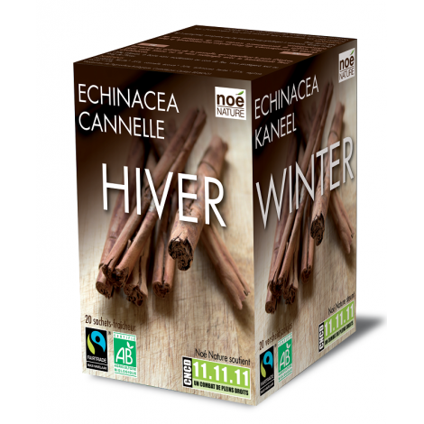 Infusion bio-équitable : HIVER CANNELLE ECHINACEA