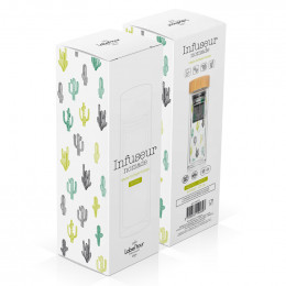 Bouteille infuseur nomade - Cactus
